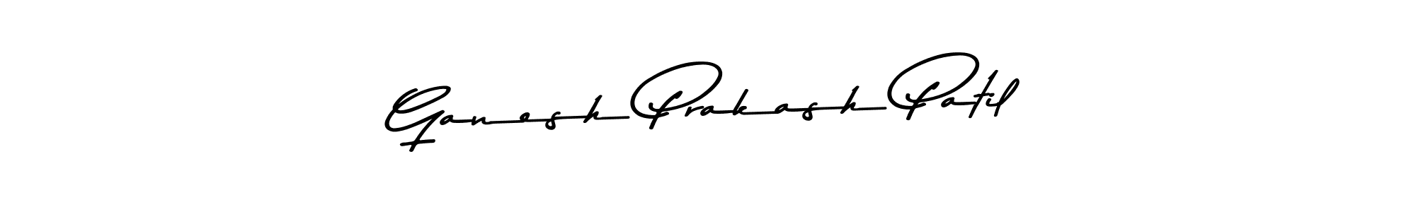 How to make Ganesh Prakash Patil name signature. Use Asem Kandis PERSONAL USE style for creating short signs online. This is the latest handwritten sign. Ganesh Prakash Patil signature style 9 images and pictures png