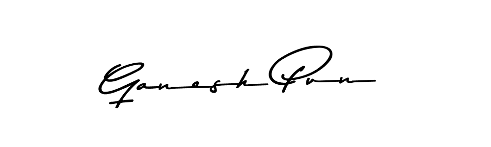 How to make Ganesh Pun signature? Asem Kandis PERSONAL USE is a professional autograph style. Create handwritten signature for Ganesh Pun name. Ganesh Pun signature style 9 images and pictures png