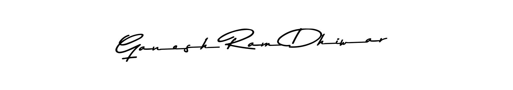 Create a beautiful signature design for name Ganesh Ram Dhiwar. With this signature (Asem Kandis PERSONAL USE) fonts, you can make a handwritten signature for free. Ganesh Ram Dhiwar signature style 9 images and pictures png