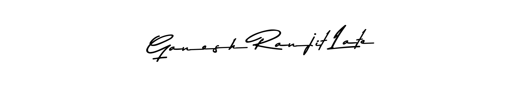 Design your own signature with our free online signature maker. With this signature software, you can create a handwritten (Asem Kandis PERSONAL USE) signature for name Ganesh Ranjit Late. Ganesh Ranjit Late signature style 9 images and pictures png