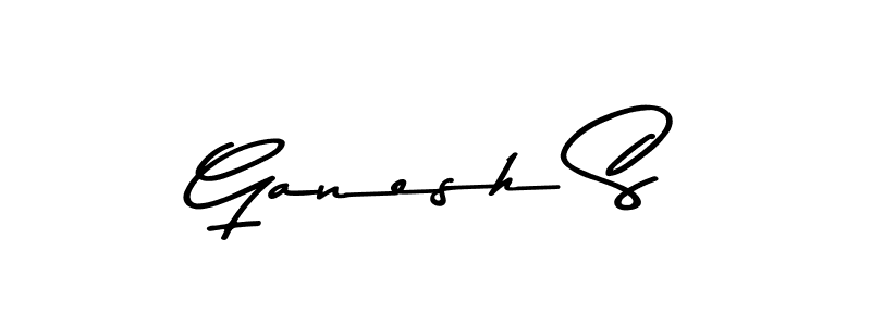 The best way (Asem Kandis PERSONAL USE) to make a short signature is to pick only two or three words in your name. The name Ganesh S include a total of six letters. For converting this name. Ganesh S signature style 9 images and pictures png