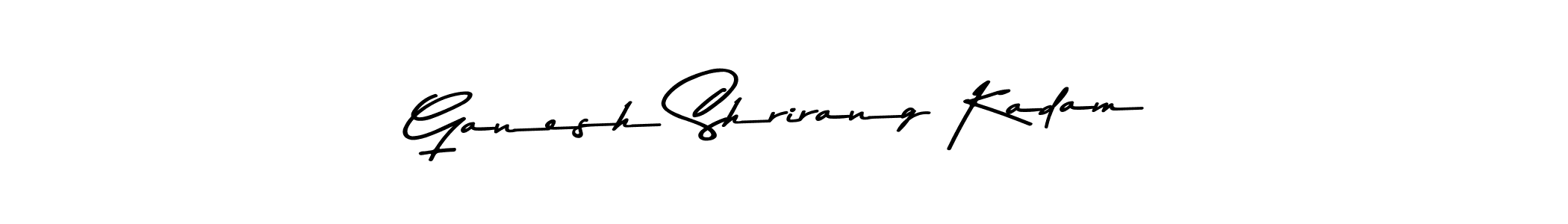 Asem Kandis PERSONAL USE is a professional signature style that is perfect for those who want to add a touch of class to their signature. It is also a great choice for those who want to make their signature more unique. Get Ganesh Shrirang Kadam name to fancy signature for free. Ganesh Shrirang Kadam signature style 9 images and pictures png