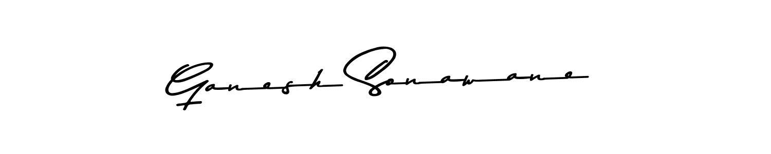 Use a signature maker to create a handwritten signature online. With this signature software, you can design (Asem Kandis PERSONAL USE) your own signature for name Ganesh Sonawane. Ganesh Sonawane signature style 9 images and pictures png