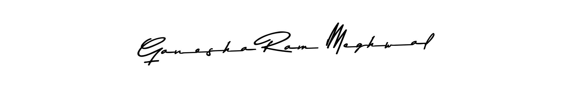 Also You can easily find your signature by using the search form. We will create Ganesha Ram Meghwal name handwritten signature images for you free of cost using Asem Kandis PERSONAL USE sign style. Ganesha Ram Meghwal signature style 9 images and pictures png