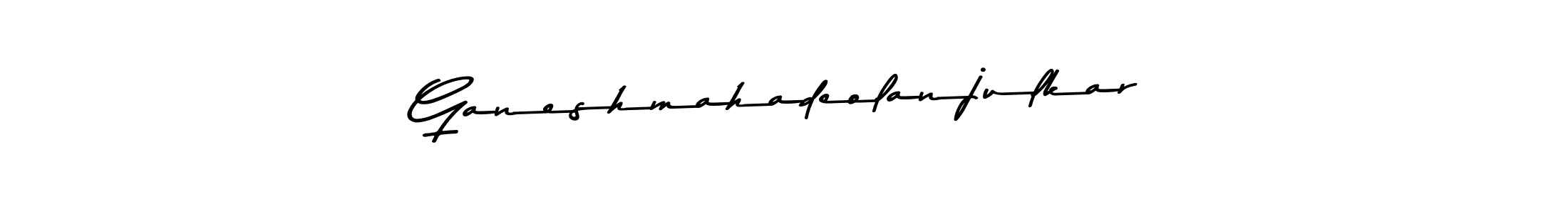 This is the best signature style for the Ganeshmahadeolanjulkar name. Also you like these signature font (Asem Kandis PERSONAL USE). Mix name signature. Ganeshmahadeolanjulkar signature style 9 images and pictures png