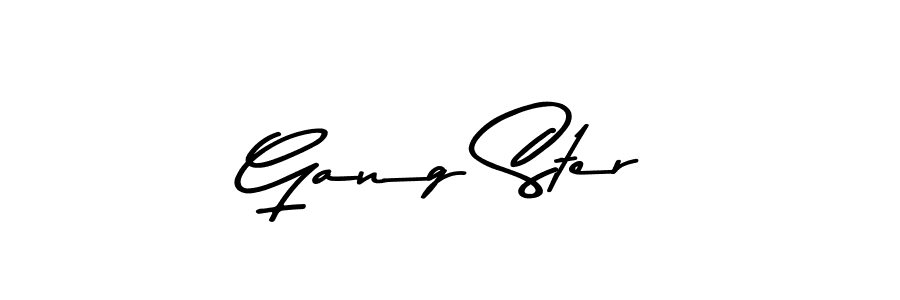 It looks lik you need a new signature style for name Gang Ster. Design unique handwritten (Asem Kandis PERSONAL USE) signature with our free signature maker in just a few clicks. Gang Ster signature style 9 images and pictures png