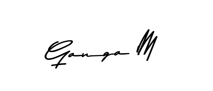 Make a beautiful signature design for name Ganga M. Use this online signature maker to create a handwritten signature for free. Ganga M signature style 9 images and pictures png