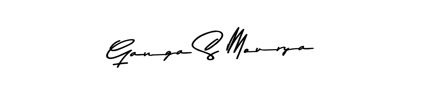 How to make Ganga S Mourya signature? Asem Kandis PERSONAL USE is a professional autograph style. Create handwritten signature for Ganga S Mourya name. Ganga S Mourya signature style 9 images and pictures png