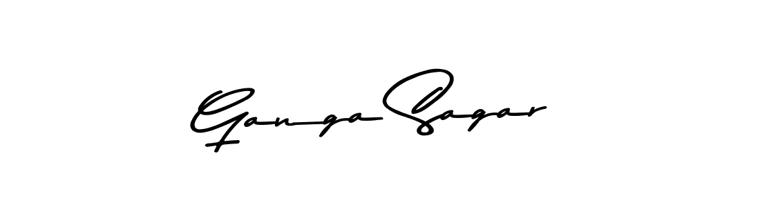 How to make Ganga Sagar signature? Asem Kandis PERSONAL USE is a professional autograph style. Create handwritten signature for Ganga Sagar name. Ganga Sagar signature style 9 images and pictures png