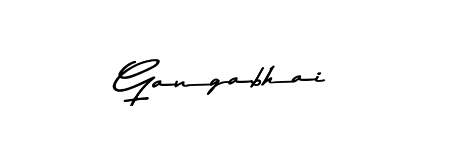 Create a beautiful signature design for name Gangabhai. With this signature (Asem Kandis PERSONAL USE) fonts, you can make a handwritten signature for free. Gangabhai signature style 9 images and pictures png