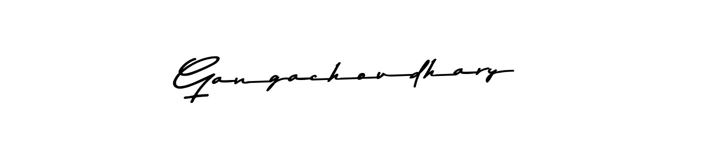 Make a beautiful signature design for name Gangachoudhary. With this signature (Asem Kandis PERSONAL USE) style, you can create a handwritten signature for free. Gangachoudhary signature style 9 images and pictures png