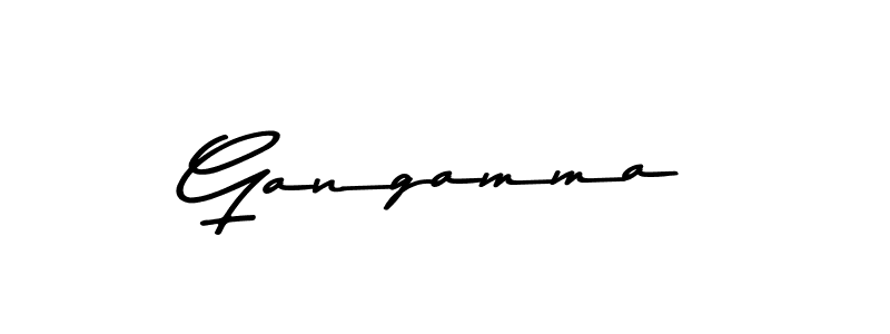 How to make Gangamma name signature. Use Asem Kandis PERSONAL USE style for creating short signs online. This is the latest handwritten sign. Gangamma signature style 9 images and pictures png