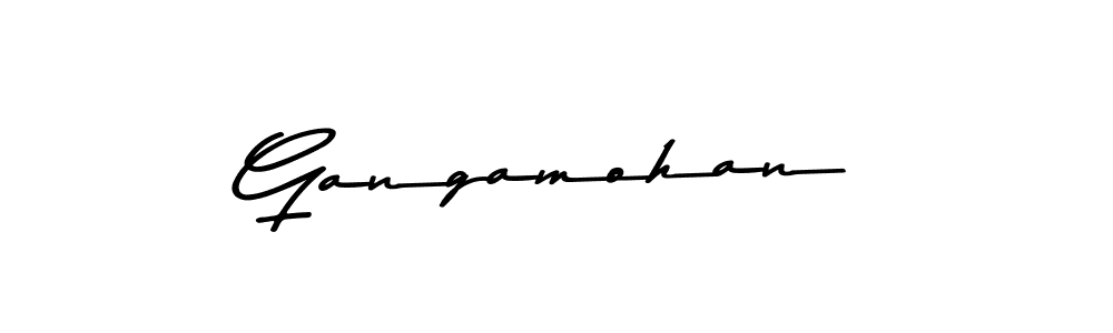 Asem Kandis PERSONAL USE is a professional signature style that is perfect for those who want to add a touch of class to their signature. It is also a great choice for those who want to make their signature more unique. Get Gangamohan name to fancy signature for free. Gangamohan signature style 9 images and pictures png