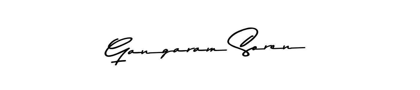 Make a short Gangaram Soren signature style. Manage your documents anywhere anytime using Asem Kandis PERSONAL USE. Create and add eSignatures, submit forms, share and send files easily. Gangaram Soren signature style 9 images and pictures png