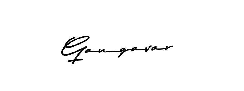 How to make Gangavar name signature. Use Asem Kandis PERSONAL USE style for creating short signs online. This is the latest handwritten sign. Gangavar signature style 9 images and pictures png