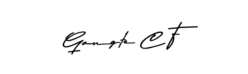 if you are searching for the best signature style for your name Gangte C F. so please give up your signature search. here we have designed multiple signature styles  using Asem Kandis PERSONAL USE. Gangte C F signature style 9 images and pictures png