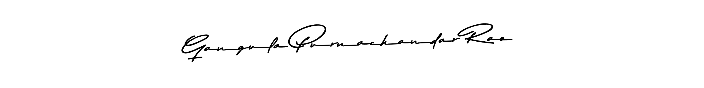 How to make Gangula Purnachandar Rao name signature. Use Asem Kandis PERSONAL USE style for creating short signs online. This is the latest handwritten sign. Gangula Purnachandar Rao signature style 9 images and pictures png