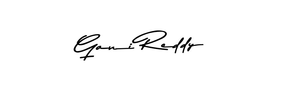 Make a beautiful signature design for name Gani Reddy. With this signature (Asem Kandis PERSONAL USE) style, you can create a handwritten signature for free. Gani Reddy signature style 9 images and pictures png