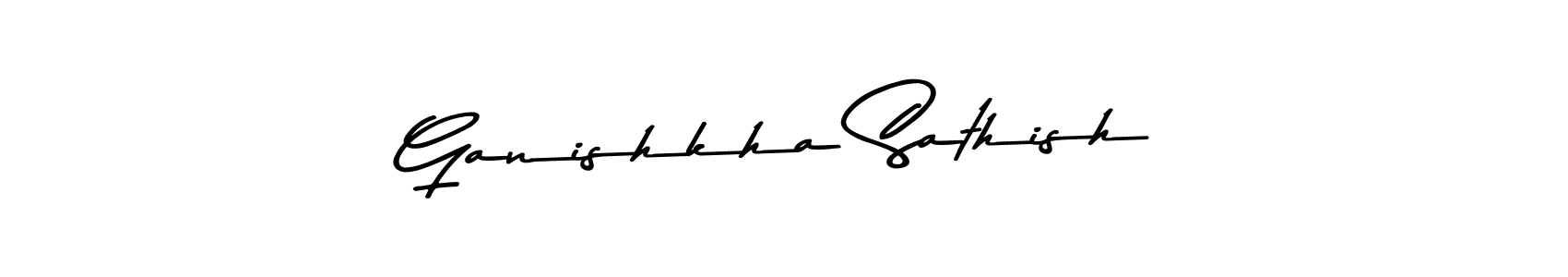 Ganishkha Sathish stylish signature style. Best Handwritten Sign (Asem Kandis PERSONAL USE) for my name. Handwritten Signature Collection Ideas for my name Ganishkha Sathish. Ganishkha Sathish signature style 9 images and pictures png