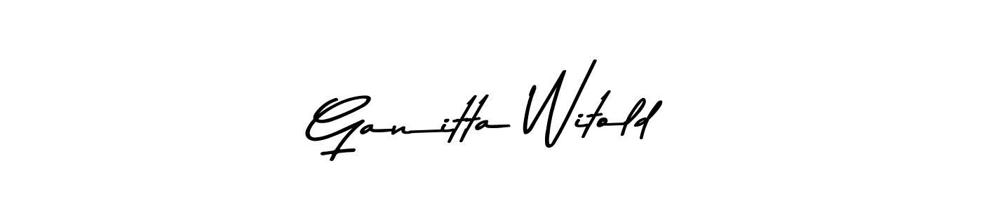 You can use this online signature creator to create a handwritten signature for the name Ganitta Witold. This is the best online autograph maker. Ganitta Witold signature style 9 images and pictures png