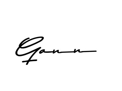 Gann stylish signature style. Best Handwritten Sign (Asem Kandis PERSONAL USE) for my name. Handwritten Signature Collection Ideas for my name Gann. Gann signature style 9 images and pictures png