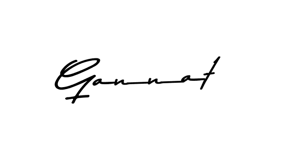 Make a beautiful signature design for name Gannat. With this signature (Asem Kandis PERSONAL USE) style, you can create a handwritten signature for free. Gannat signature style 9 images and pictures png