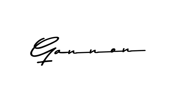 Make a beautiful signature design for name Gannon. With this signature (Asem Kandis PERSONAL USE) style, you can create a handwritten signature for free. Gannon signature style 9 images and pictures png
