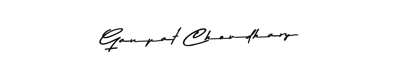 Create a beautiful signature design for name Ganpat Choudhary. With this signature (Asem Kandis PERSONAL USE) fonts, you can make a handwritten signature for free. Ganpat Choudhary signature style 9 images and pictures png