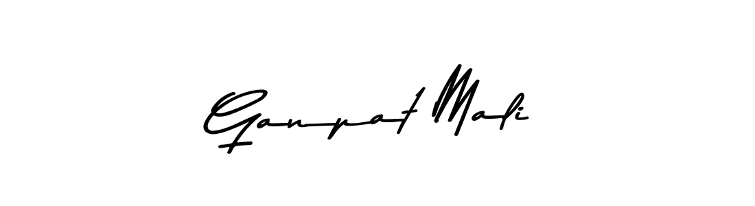 How to make Ganpat Mali signature? Asem Kandis PERSONAL USE is a professional autograph style. Create handwritten signature for Ganpat Mali name. Ganpat Mali signature style 9 images and pictures png