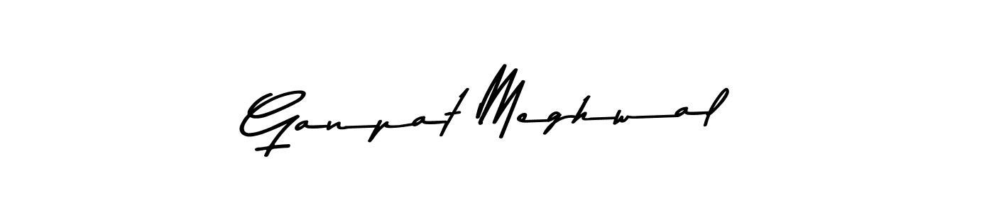 if you are searching for the best signature style for your name Ganpat Meghwal. so please give up your signature search. here we have designed multiple signature styles  using Asem Kandis PERSONAL USE. Ganpat Meghwal signature style 9 images and pictures png