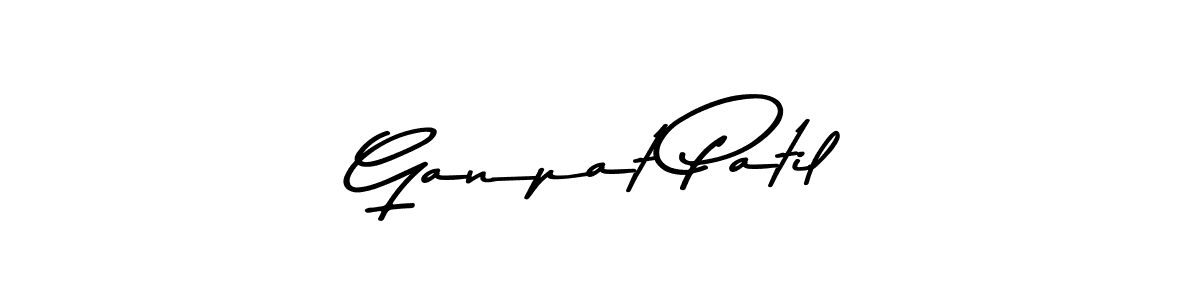 Make a beautiful signature design for name Ganpat Patil. With this signature (Asem Kandis PERSONAL USE) style, you can create a handwritten signature for free. Ganpat Patil signature style 9 images and pictures png