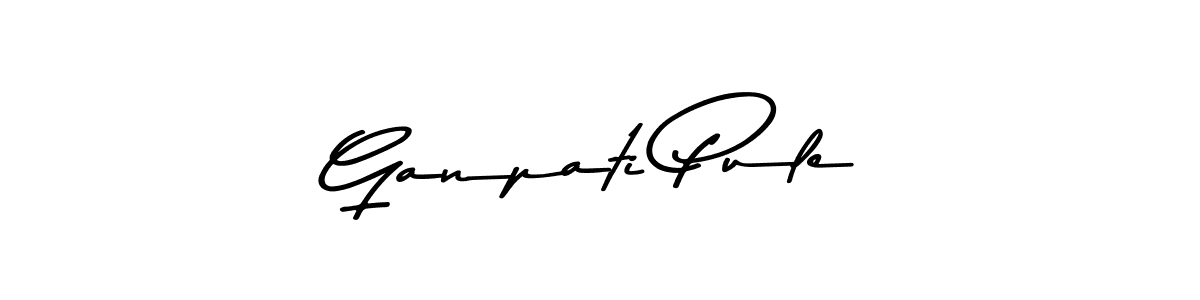 How to make Ganpati Pule name signature. Use Asem Kandis PERSONAL USE style for creating short signs online. This is the latest handwritten sign. Ganpati Pule signature style 9 images and pictures png