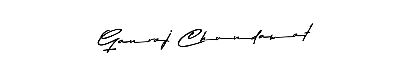 Use a signature maker to create a handwritten signature online. With this signature software, you can design (Asem Kandis PERSONAL USE) your own signature for name Ganraj Chundawat. Ganraj Chundawat signature style 9 images and pictures png