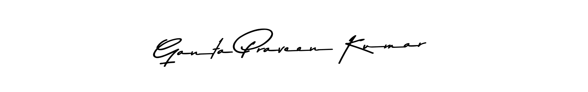 Similarly Asem Kandis PERSONAL USE is the best handwritten signature design. Signature creator online .You can use it as an online autograph creator for name Ganta Praveen Kumar. Ganta Praveen Kumar signature style 9 images and pictures png