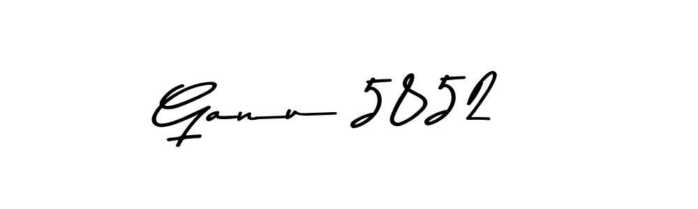 The best way (Asem Kandis PERSONAL USE) to make a short signature is to pick only two or three words in your name. The name Ganu 5852  include a total of six letters. For converting this name. Ganu 5852  signature style 9 images and pictures png