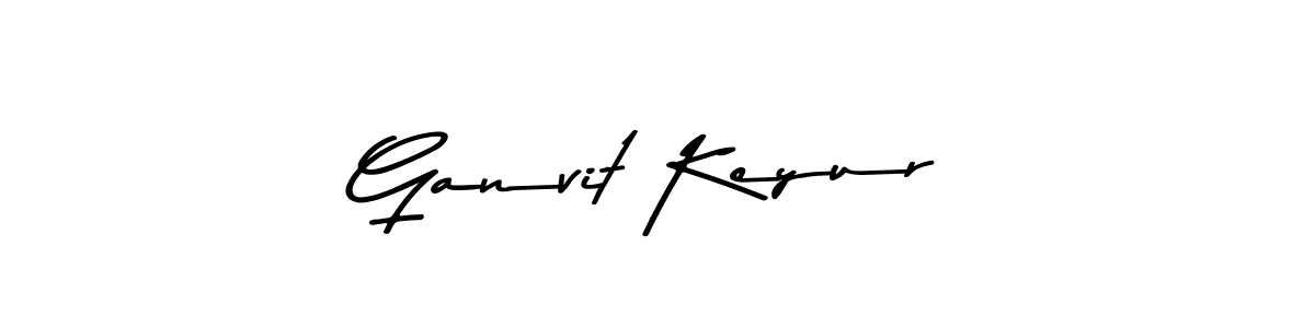 Similarly Asem Kandis PERSONAL USE is the best handwritten signature design. Signature creator online .You can use it as an online autograph creator for name Ganvit Keyur. Ganvit Keyur signature style 9 images and pictures png