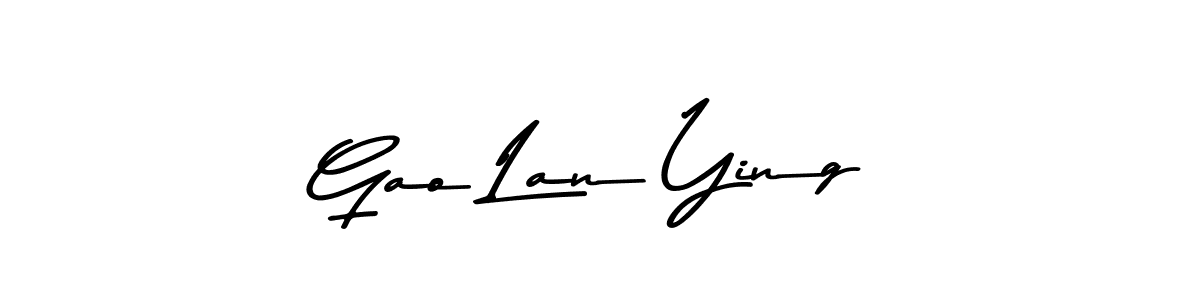 Create a beautiful signature design for name Gao Lan Ying. With this signature (Asem Kandis PERSONAL USE) fonts, you can make a handwritten signature for free. Gao Lan Ying signature style 9 images and pictures png