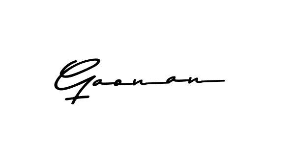 Make a beautiful signature design for name Gaonan. Use this online signature maker to create a handwritten signature for free. Gaonan signature style 9 images and pictures png