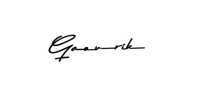 How to make Gaourik signature? Asem Kandis PERSONAL USE is a professional autograph style. Create handwritten signature for Gaourik name. Gaourik signature style 9 images and pictures png