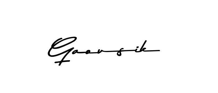 Make a beautiful signature design for name Gaousik. Use this online signature maker to create a handwritten signature for free. Gaousik signature style 9 images and pictures png