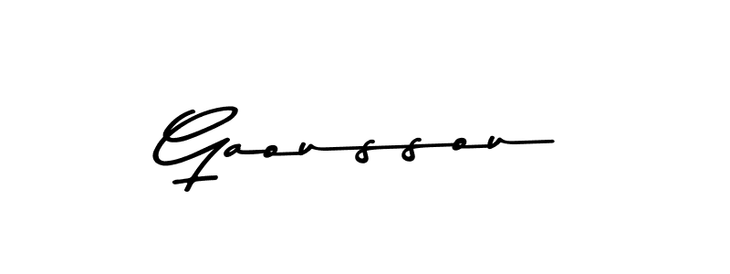 Gaoussou stylish signature style. Best Handwritten Sign (Asem Kandis PERSONAL USE) for my name. Handwritten Signature Collection Ideas for my name Gaoussou. Gaoussou signature style 9 images and pictures png