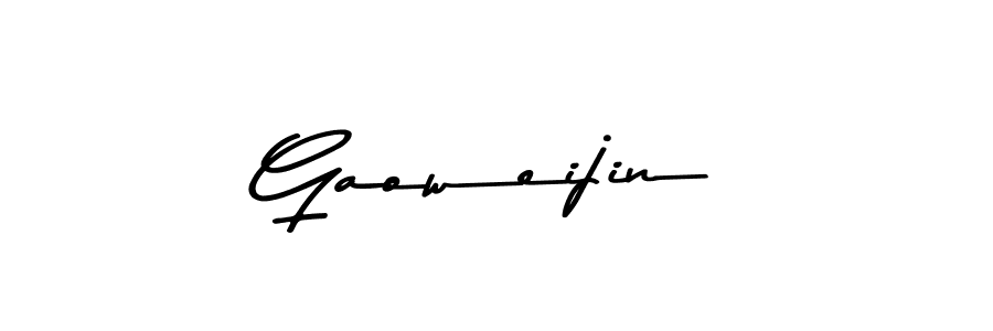 Create a beautiful signature design for name Gaoweijin. With this signature (Asem Kandis PERSONAL USE) fonts, you can make a handwritten signature for free. Gaoweijin signature style 9 images and pictures png