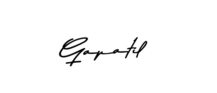 Gapatil stylish signature style. Best Handwritten Sign (Asem Kandis PERSONAL USE) for my name. Handwritten Signature Collection Ideas for my name Gapatil. Gapatil signature style 9 images and pictures png