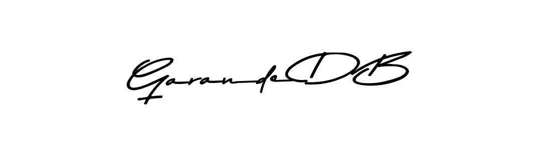 Also You can easily find your signature by using the search form. We will create Garande D B name handwritten signature images for you free of cost using Asem Kandis PERSONAL USE sign style. Garande D B signature style 9 images and pictures png