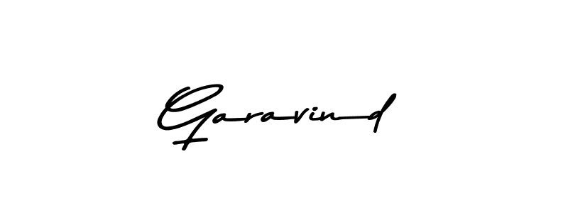 How to make Garavind name signature. Use Asem Kandis PERSONAL USE style for creating short signs online. This is the latest handwritten sign. Garavind signature style 9 images and pictures png
