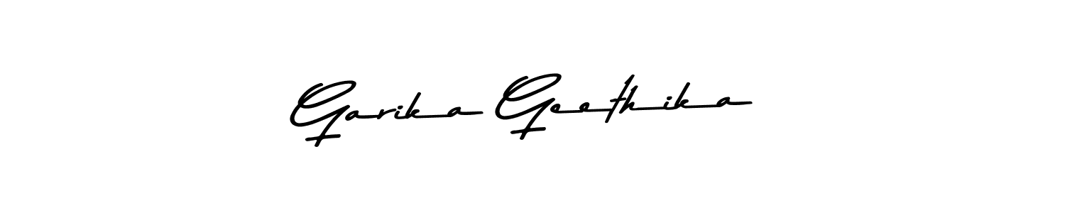 Also You can easily find your signature by using the search form. We will create Garika Geethika name handwritten signature images for you free of cost using Asem Kandis PERSONAL USE sign style. Garika Geethika signature style 9 images and pictures png