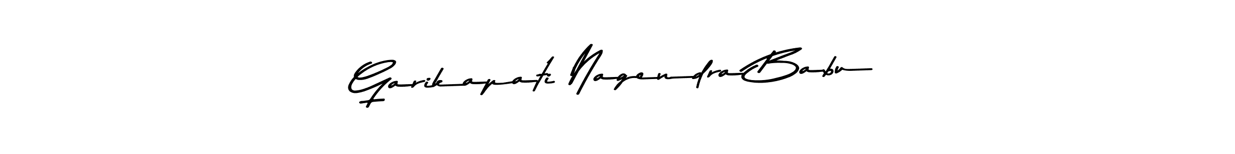 How to make Garikapati Nagendra Babu name signature. Use Asem Kandis PERSONAL USE style for creating short signs online. This is the latest handwritten sign. Garikapati Nagendra Babu signature style 9 images and pictures png