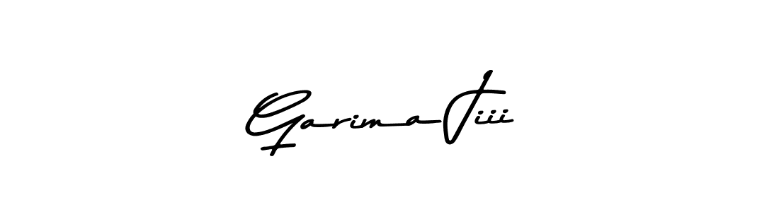 Make a beautiful signature design for name Garima Jiii. With this signature (Asem Kandis PERSONAL USE) style, you can create a handwritten signature for free. Garima Jiii signature style 9 images and pictures png