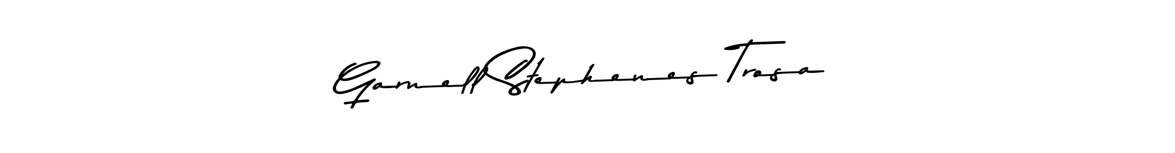 This is the best signature style for the Garnell Stephenes Trosa name. Also you like these signature font (Asem Kandis PERSONAL USE). Mix name signature. Garnell Stephenes Trosa signature style 9 images and pictures png