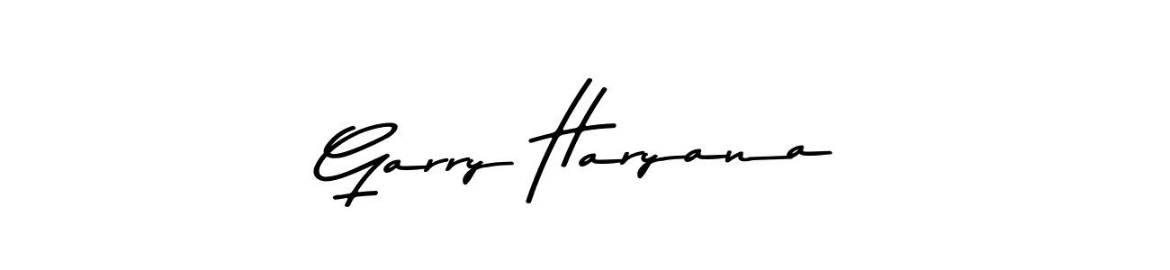 Create a beautiful signature design for name Garry Haryana. With this signature (Asem Kandis PERSONAL USE) fonts, you can make a handwritten signature for free. Garry Haryana signature style 9 images and pictures png